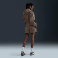 Nike Sportswear Phoenix Fleece жіноча З високою талією Loose шорти колір коричневий