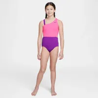 Nike Swim Big детские (Girls') Asymmetrical Monokini Pink