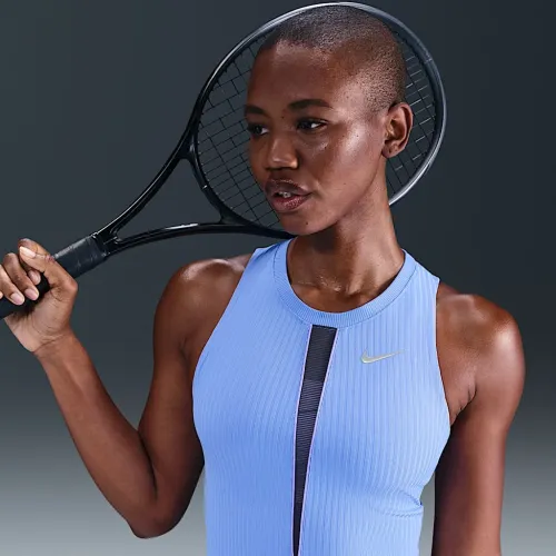 NikeCourt Slam женская Dri-FIT Tennis Tank Top синий