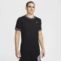 NikeCourt Heritage чоловічі Short-Sleeve Tennis Top колір чорний