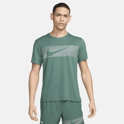 Nike Miler Flash чоловічі Dri-FIT UV Short-Sleeve Running Top колір зелений
