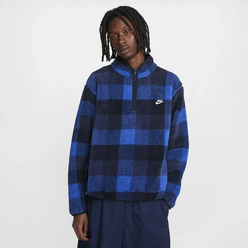 Nike Club чоловічі Winterized Half-Zip блакитний