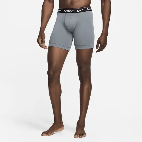Nike Ultra Comfort чоловічі Dri-FIT Long Boxer Brief (3 пари) колір сірий