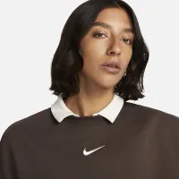 Nike Sportswear Phoenix Fleece жіноча Over-оверсайз Crew-Neck світшот колір коричневий