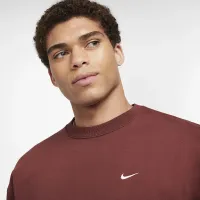 Nike Solo Swoosh мужские Fleece Crew цвет коричневый