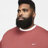 Nike Solo Swoosh чоловічі Fleece Crew колір червоний