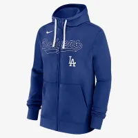 Los Angeles Dodgers Knockout Script чоловічі Nike MLB Full-Zip Толстовка з капюшоном блакитний