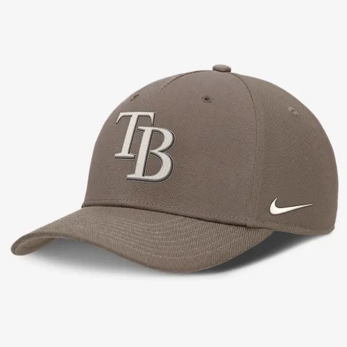 Tampa Bay Rays Rise мужские Nike Dri-FIT MLB Adjustable Hat цвет коричневый
