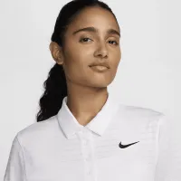 Nike Victory женская Dri-FIT Short-Sleeve Striped для гольфа Polo цвет белый