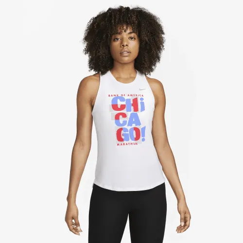 Nike Dri-FIT One Luxe женская Tank Top цвет белый
