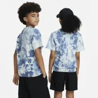 Nike Sportswear Club Fleece Big детские French Terry Short-Sleeve свитшот синий