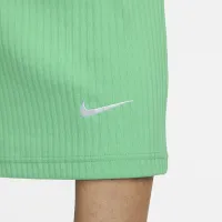 Nike Sportswear женская С высокой Талией Ribbed Jersey юбка цвет зеленый