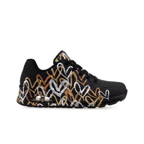 Кросівки Skechers Uno Metallic Love 155523BKGD - Чорні