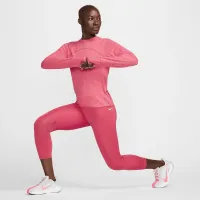 Nike Dri-FIT Swift Element UV жіноча Crew-Neck Running Top Pink