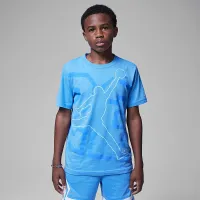 Nike Jordan Big дитячі Shining Jumpman футболка блакитний
