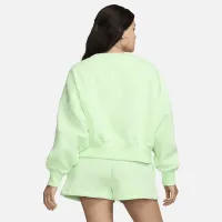 Nike Sportswear Phoenix Fleece женская Over-оверсайз Crew-Neck свитшот цвет зеленый