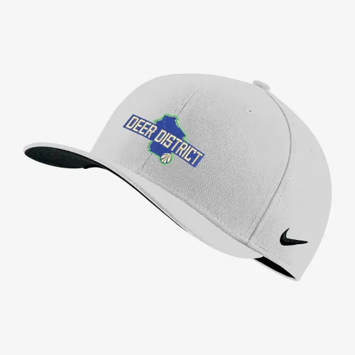 Milwaukee Bucks City Edition Nike NBA Swoosh Flex Cap колір білий