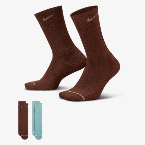Nike Everyday Wool Cushioned Crew шкарпетки (2 пар) різнокольорові