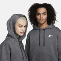 Nike Sportswear Club Fleece Pullover Толстовка з капюшоном колір сірий