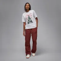 Nike Jordan Brooklyn женская футболка цвет коричневый