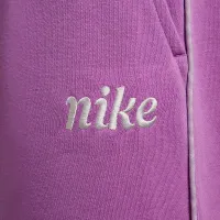 Nike Essentials Little детские French Terry Wide Leg Pants цвет фиолетовый