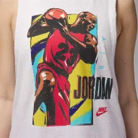 Nike Jordan жіноча Sleeveless Graphic футболка колір коричневий