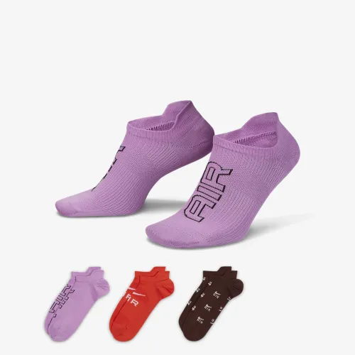 Nike Air Dri-FIT Everyday Plus Lightweight No-Show Socks (3 Pairs) Multi-Color