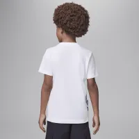 Nike Jordan Warped Galaxy Little детские Graphic футболка цвет белый