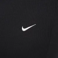 Nike Sportswear Chill Knit женская Tight Mini-Rib Flaцвет красный лосины (большие размеры) цвет черный