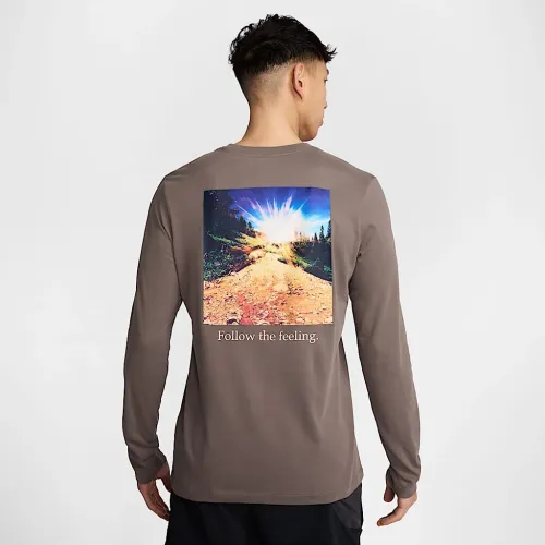 Nike Trail чоловічі Dri-FIT Long-Sleeve Running футболка колір сірий