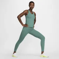 Nike Swoosh женская Medium-Support Padded Sports Bra Tank цвет зеленый