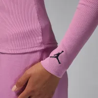 Nike Jordan женская Long-Sleeve Knit Top цвет фиолетовый