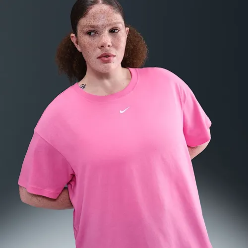 Nike Sportswear Essential жіноча футболка (великі розміри) Pink
