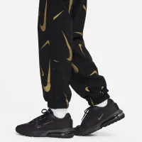 Nike Sportswear женская С высокой Талией Fleece Printed Joggers цвет черный