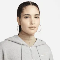 Nike Sportswear Phoenix Fleece жіноча оверсайз Full-Zip Толстовка з капюшоном колір сірий