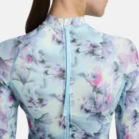 Nike Swim Hydralock Fusion женская Long-Sleeve One-Piece Swimsuit синий