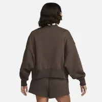Nike Sportswear Phoenix Fleece жіноча Over-оверсайз Crew-Neck світшот колір коричневий