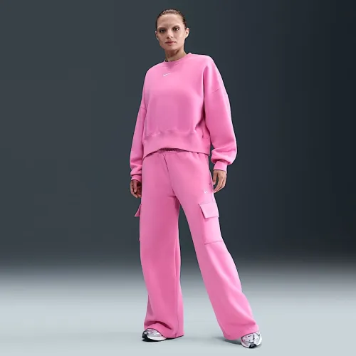 Nike Sportswear Phoenix Fleece жіноча Cargo Sweatpants Pink
