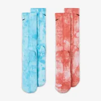 Nike Everyday Plus Cushioned Tie-Dye Crew шкарпетки (2 пар) різнокольорові