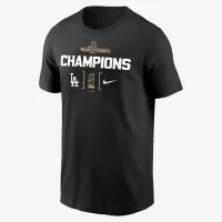 Los Angeles Dodgers 2024 World Series Champions Trophy мужские Nike MLB футболка цвет черный