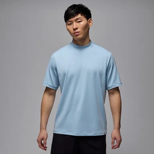 Nike Jordan Sport чоловічі Mock-Neck для гольфу футболка блакитний