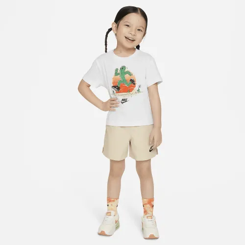 Nike Grow For It Toddler шорты набор цвет коричневый
