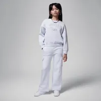 Nike Jordan Big детские 1st Baby синий Crew Top цвет серый