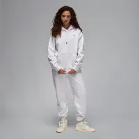 Nike Jordan Flight Fleece женская Satin-Lined Pullover Толстовка с капюшоном цвет коричневый