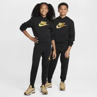 Nike Sportswear Club Fleece Big детские Толстовка с капюшоном цвет черный