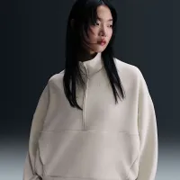 Nike 24.7 ImpossiblySoft жіноча Dri-FIT оверсайз 1/2-Zip Top колір коричневий