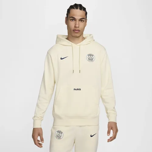 Paris Saint-Germain Club мужские Nike Soccer French Terry Pullover Толстовка с капюшоном цвет белый