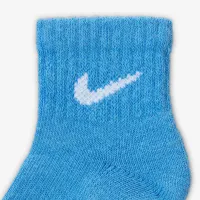 Nike Dri-FIT Performance Basics Little дитячі Quarter шкарпетки (6 пар) блакитний