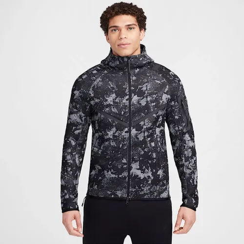 Nike Tech Windrunner чоловічі Fleece Full-Zip Толстовка з капюшоном колір сірий