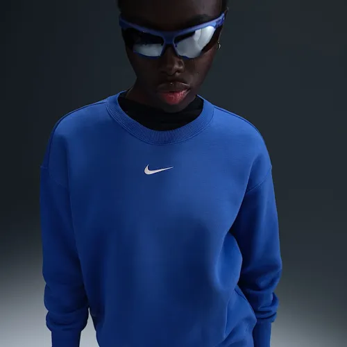 Nike Sportswear Phoenix Fleece женская оверсайз Crew-Neck свитшот синий